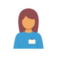 young-woman-wearing-id-card-avatar-icon-for-social-media-profile-picture-vector